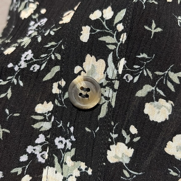 Wallflower Black Floral Mini Dress with removable cups Size Large Sleeveless Y2K - Picture 8 of 11